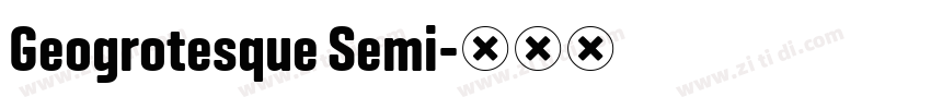 Geogrotesque Semi字体转换
